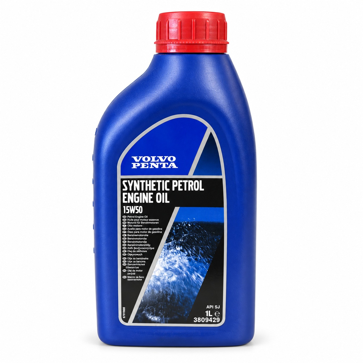 Volvo Penta Syntetisk bensinmotorolja 15W-50 1 liter 3809429 – bild 1